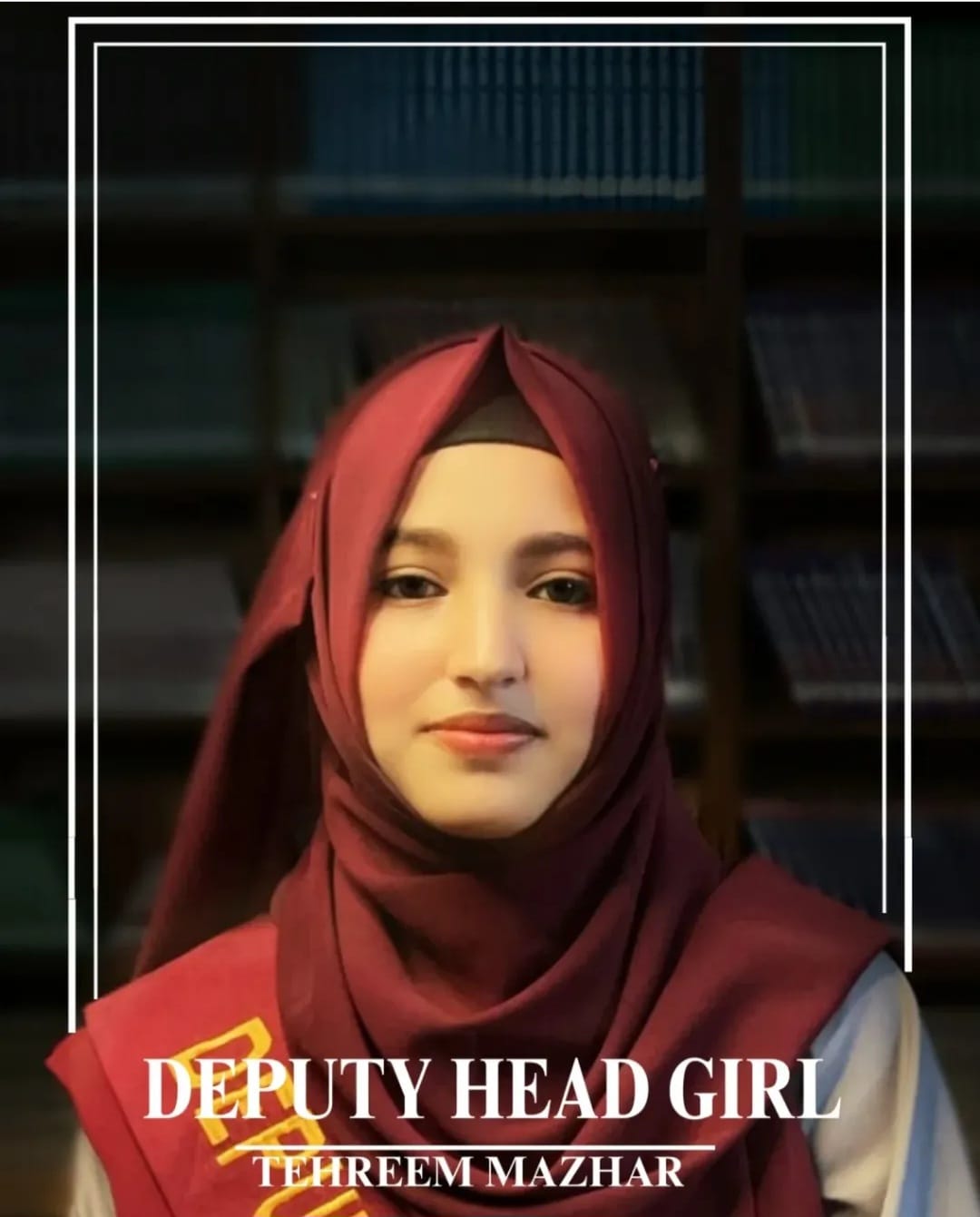 TEHREEM MAZHARDEPUTY HEAD GIRL